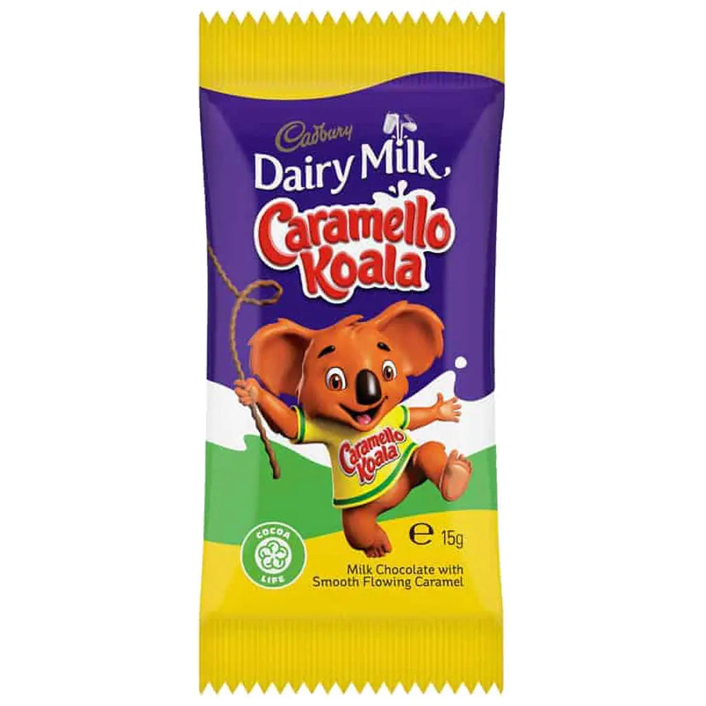 Cadbury's Caramello Koala Chocolate Bar AUS 15g - Pack of 72