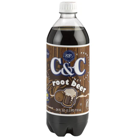 C&C Soda Root Beer Bottle 710ml - Pack of 24