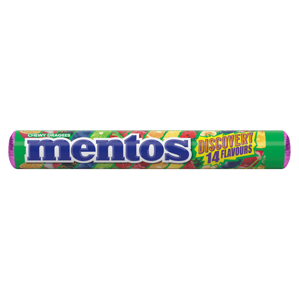 Mentos Discovery Chewy Dragees Roll 38g - 40 x 38g Rolls