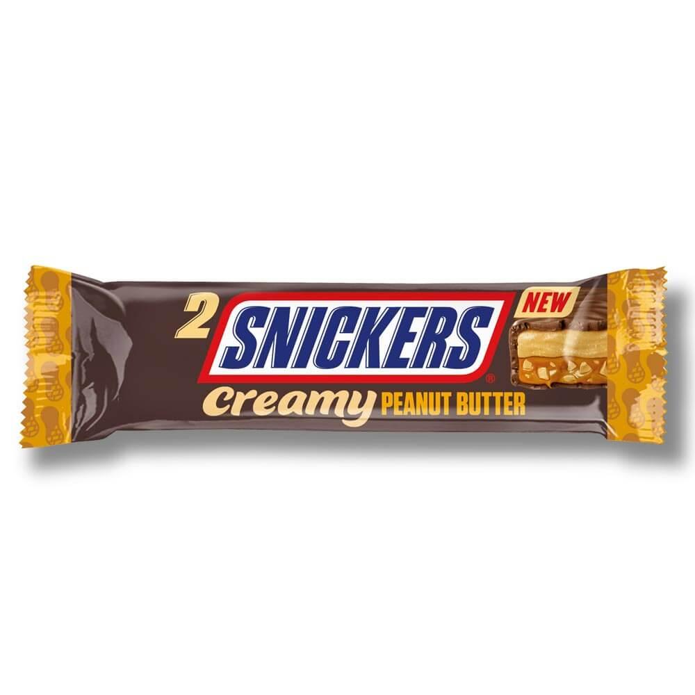 Snickers Creamy Peanut Butter & Milk Chocolate Snack Bar Duo 36.5g - 24 x 36.5g Bars