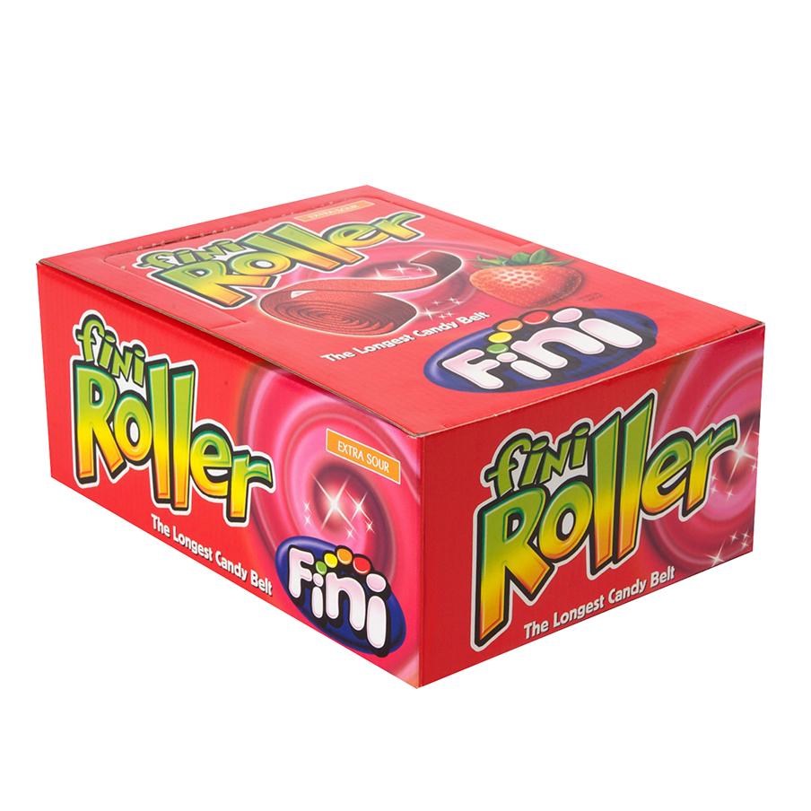 Fini Fizzy Strawberry Rollers - 40 x 20g Packs