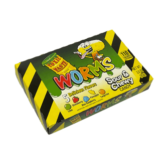 Toxic Waste Gummy Worm Theatre Box 85g - 12 x 85g Boxes