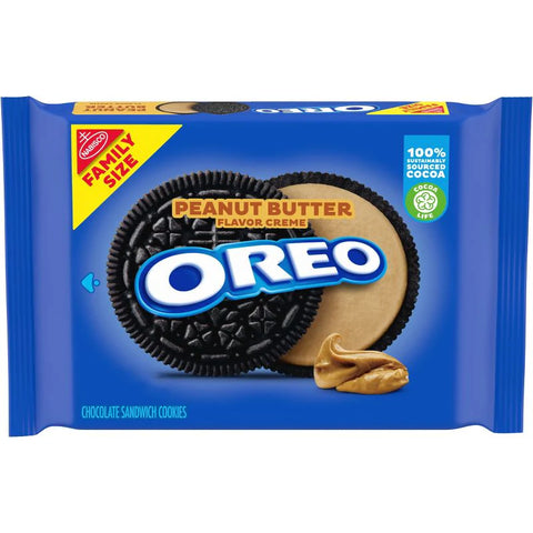Oreo Family Size Peanut Butter Creme 482g - Pack of 12