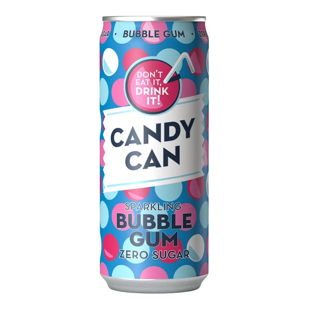 Candy Can Bubble Gum 330ml - Pack of 12