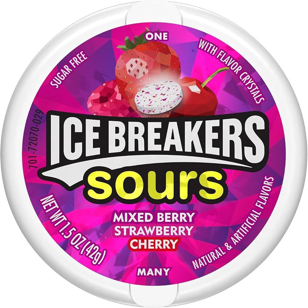 Ice Breakers Sours Berry 42g - Pack of 8
