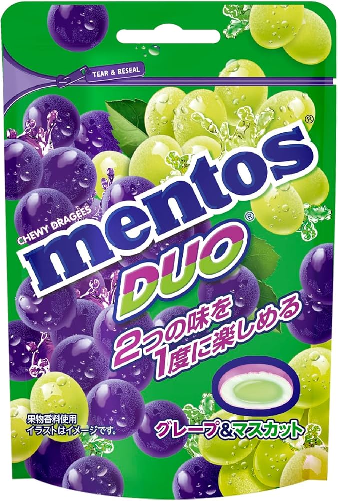 Mentos Duo Grape & Muscat (Japan) 45g - Pack of 10