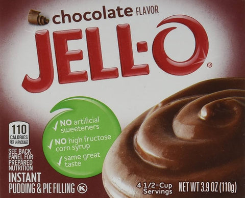 Jell-O Instant Pudding Chocolate 111g - Pack of 24