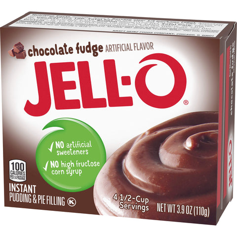 Jell-O Instant Pudding Chocolate Fudge 111g - Pack of 24