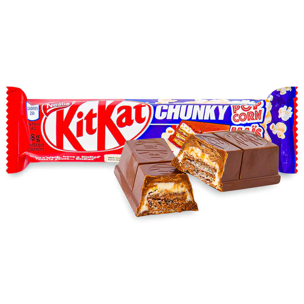 Nestle Kit Kat Chunky Popcorn 48g (CAN) - Pack of 24