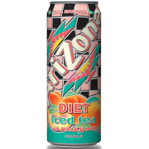 Arizona Diet Peach Tea 650ml - Pack of 24
