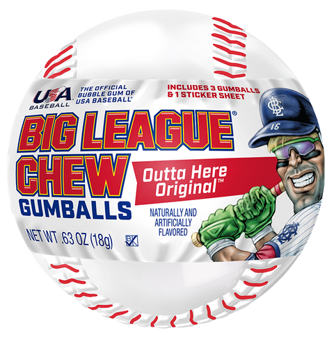 Big League Gum Baseball  68g - Pack of 12