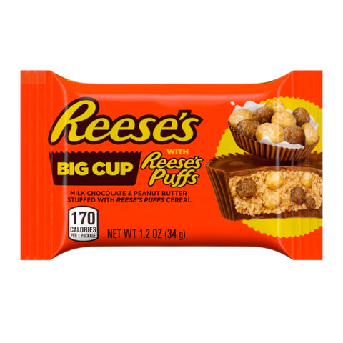 Reese's Big Cup with Reese's Puffs 34g - Pack of 16