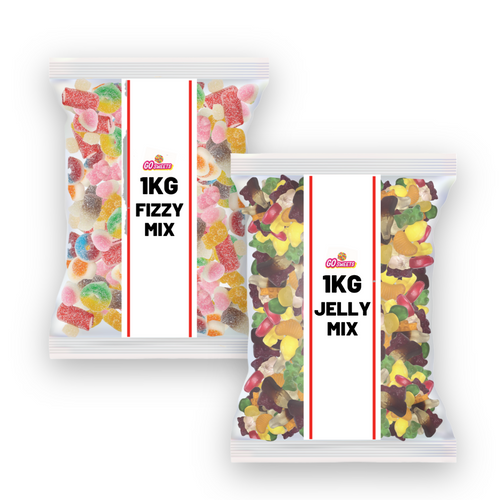 2 x 1kg Jelly Mix and Fizzy Mix