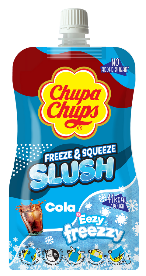 Chupa Chups Cola Slush Pouch 250ml - Pack of 12