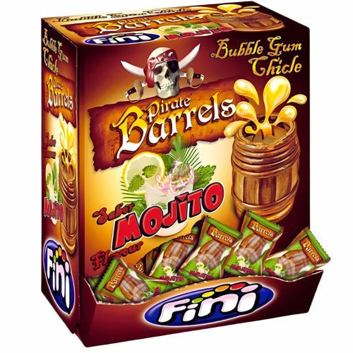 Fini Mojito Pirate Barrels Gum 5.5g 200pcs - Pack of 200