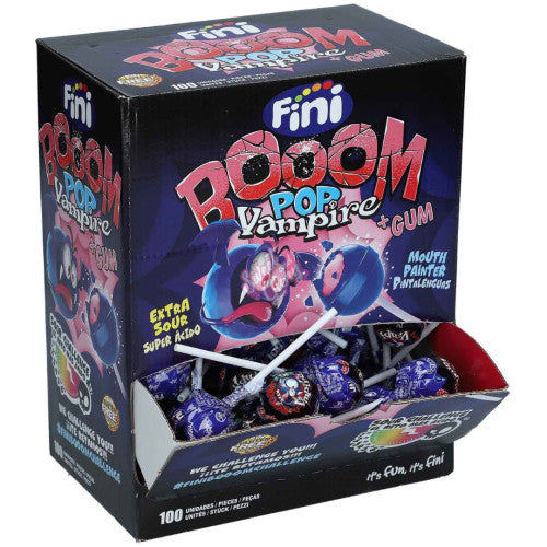 Fini Vampire Boom Pop and Gum 16g 100 pcs - Pack of 100