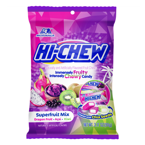 Hi Chew Superfruit Mix Peg Bag 90g - Pack of 6