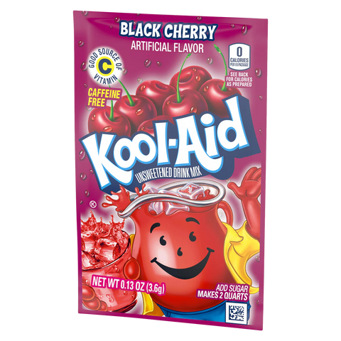 Kool Aid Unsweetened Black Cherry 3.6g - Pack of 48