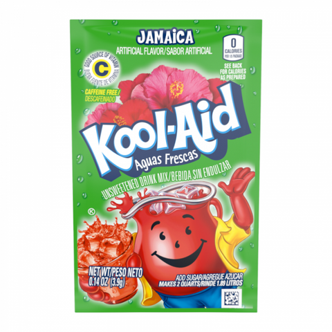 Kool Aid Unsweetened Jamaica 3.9g - Pack of 48