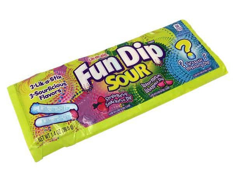 Lik-M-Aid Sour Fun Dip 39g - Pack of 24