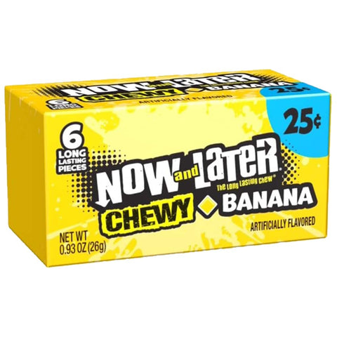 Now & Later Chewy Banana 26g  - Pack of 24