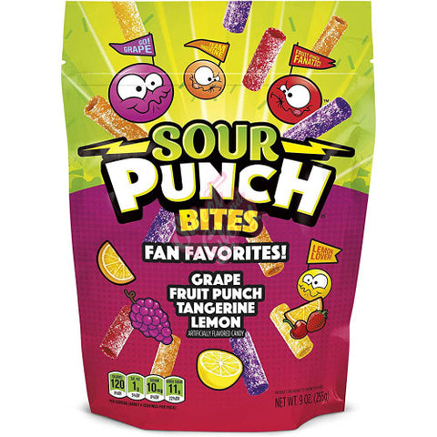 Sour Punch Fan Favorites Bites 255g - Pack of 12