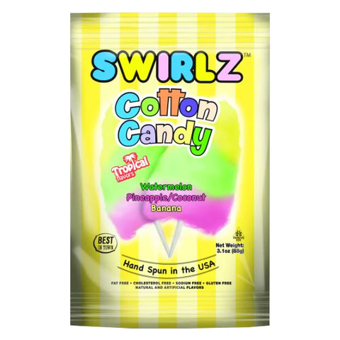 Swirlz Cotton Candy Tropical 88g - Pack of 12