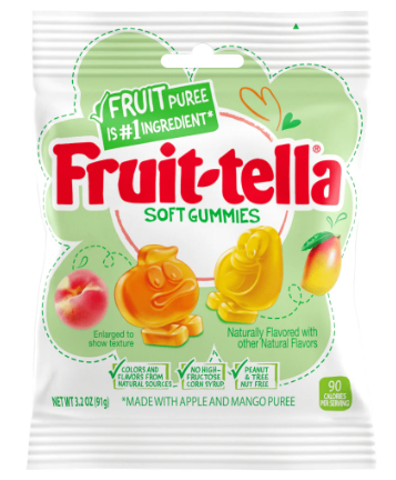 Fruit-tella Soft Gummies Peach/Mango 91g - Pack of 12