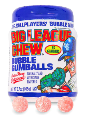 Big League Chew Bubble Gumballs 105g - Pack of 6
