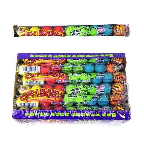 Cry Baby Nitro Sours Gumballs 9 Ball 47g - Pack of 24