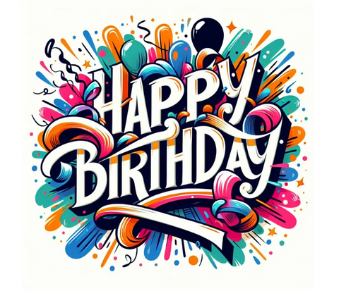 Happy Birthday Label