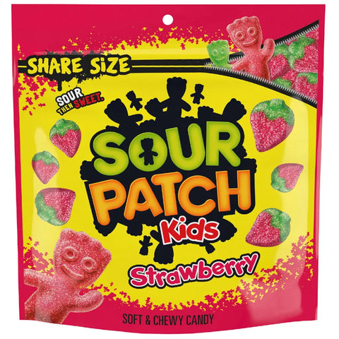 Sour Patch Kids Strawberry Share Size 340g - Pack of 12