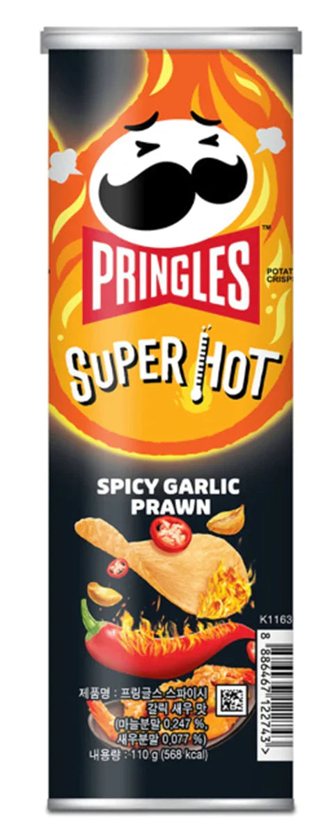 Pringles Spicy Garlic Prawn (Korea) 110g - Pack of 12