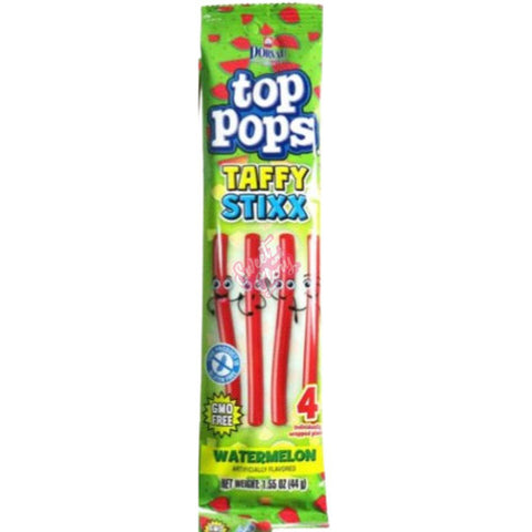 Top Pops Taffy Stixx Watermelon 44g - Pack of 12