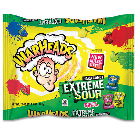 Warheads Extreme Sour Hard Candy 709g - Pack of 12
