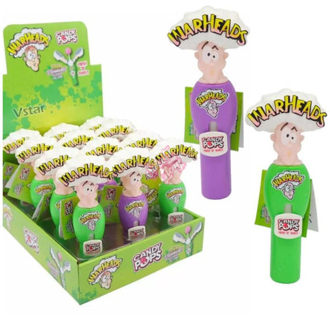 Warheads Push 'n Twist Pop 8g - Pack of 12