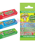 Warheads Sour Gum 4 Pack 50g - Pack of 10