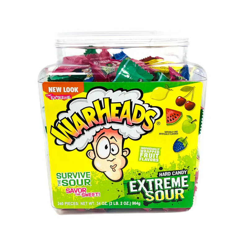 Warheads Extreme Sour Tub (240pc) Jar 964g