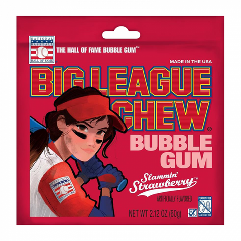 Big League Chew Girl Strawberry 60g - Pack of 12