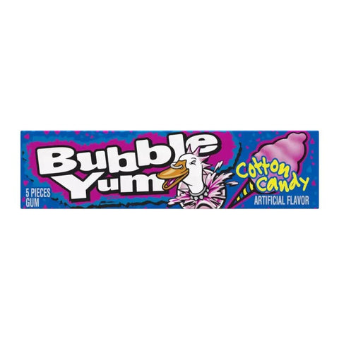Bubble Yum Gum Cotton Candy 39g - Pack of 18