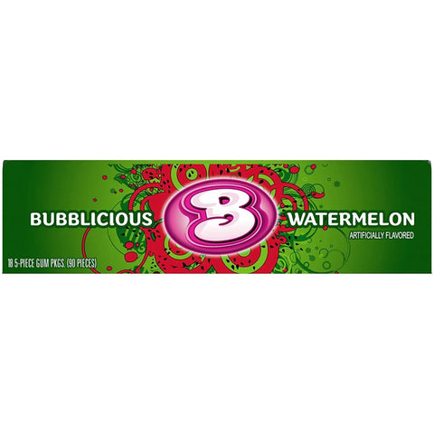 Bubblicious Watermelon 37g - Pack of 18