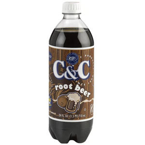 C&C Soda Root Beer Bottle 710ml - Pack of 24