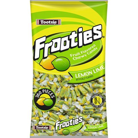 Tootsie Frooties Bag 360pc Lemon Lime 1100g