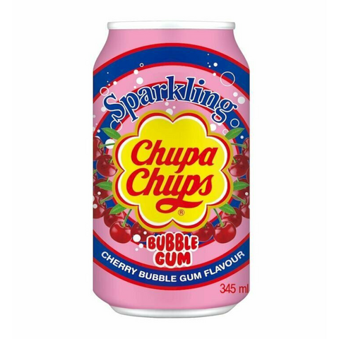 Chupa Chups Sparkling Bubblegum 345ml - Pack of 24