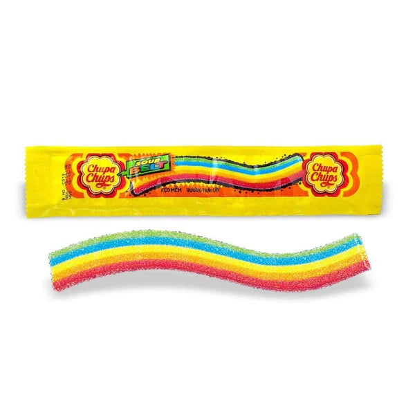 Chupa Chups Sour Belt Tutti Frutti (Vietnam) 7g - Pack of 48
