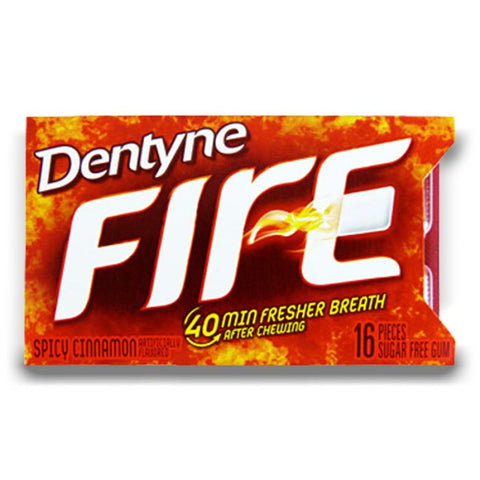 Dentyne Cinnamon Fire 24g - Pack of 9