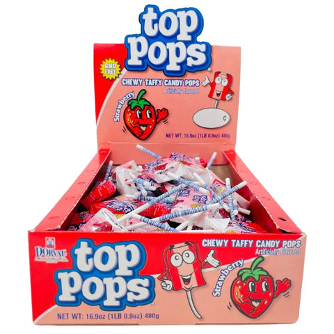 Top Pops Strawberry 10g - Pack of 48