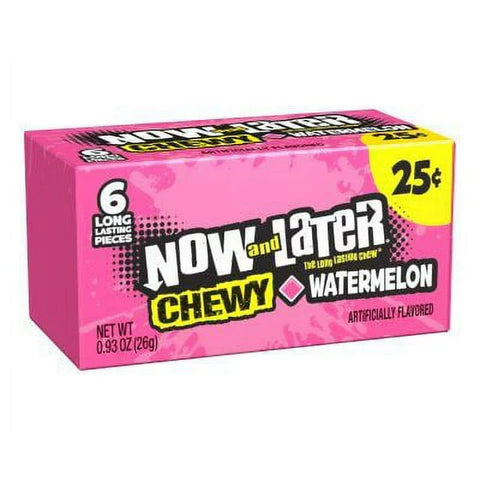 Now & Later Chewy Watermelon 26g  - Pack of 24