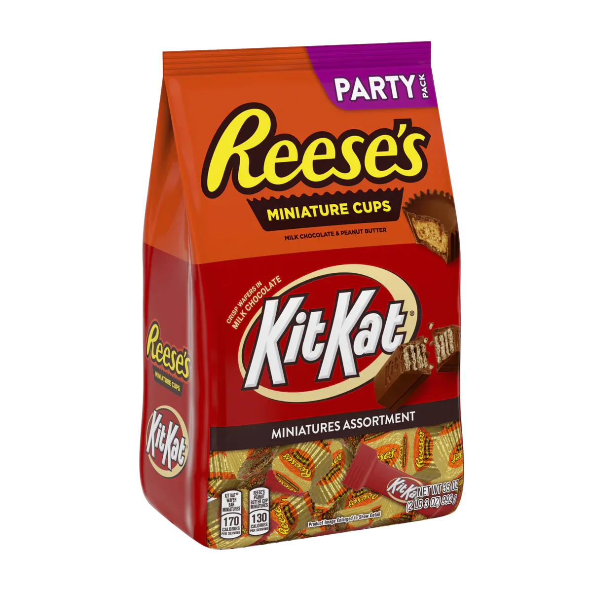 Hershey's Mini Kit Kat & Reese's Party Bag 946g - Pack of 12