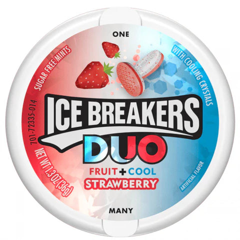 Ice Breakers Duo Mints Strawberry 36g - Pack of 8